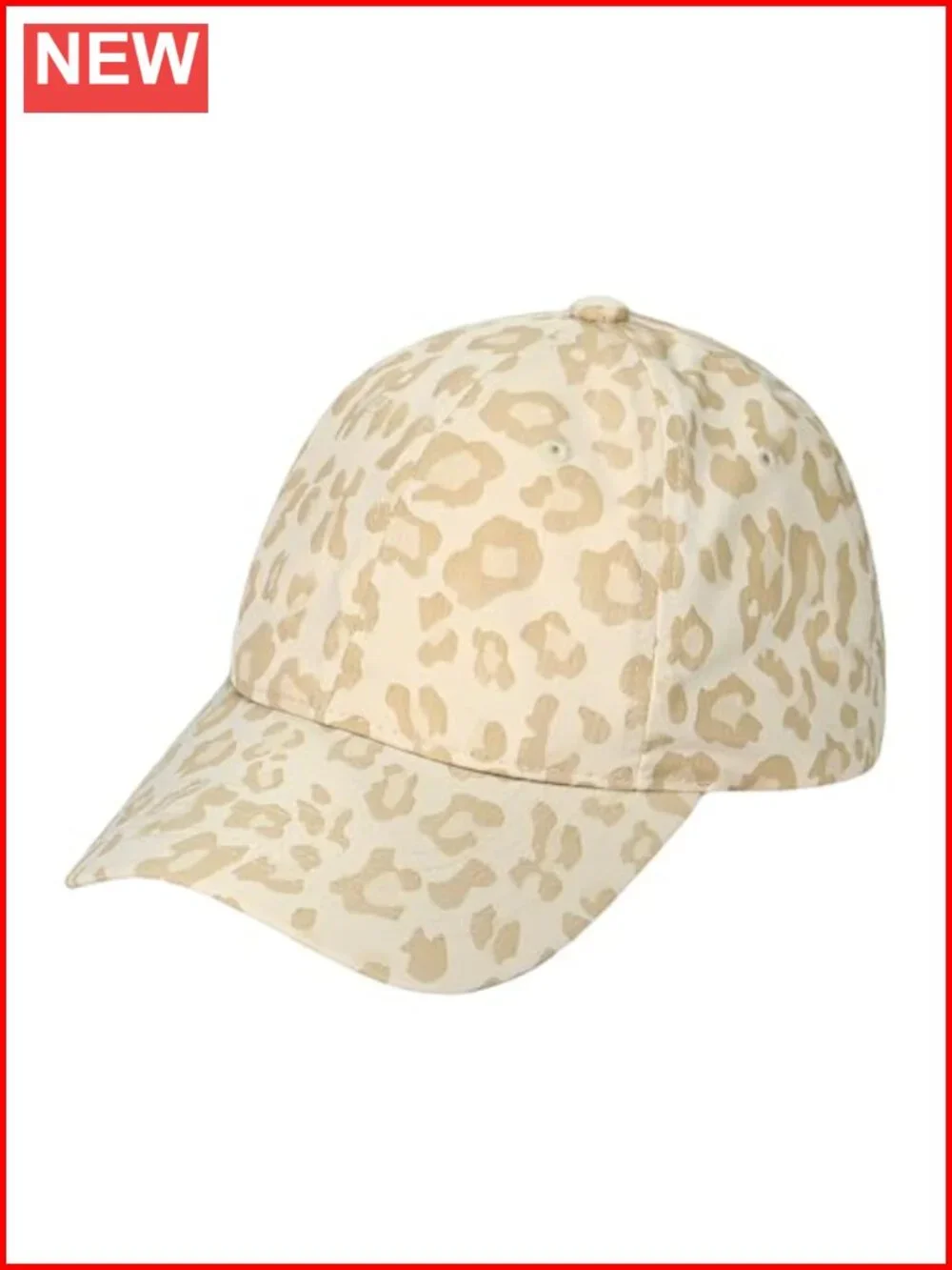 Women's Leopard Print Baseball Cap - Adjustable Stretch Fit Lightweight Nylon